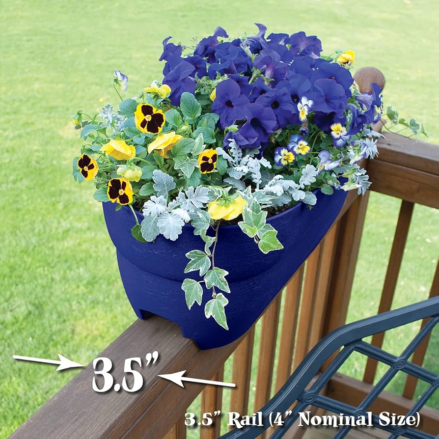 Amazon.com: EMSCO Group Bloomers Railing Planter with